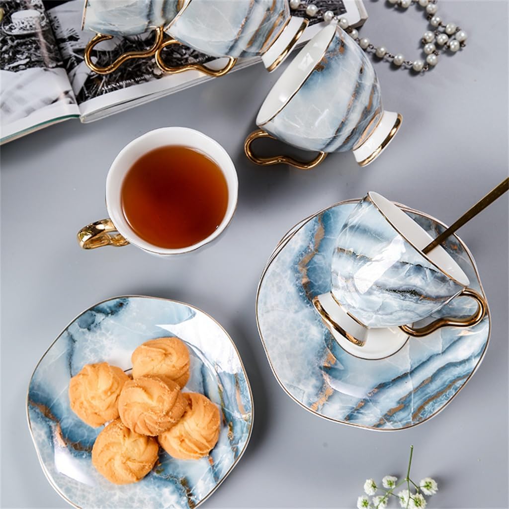 Zestaw kubków z porcelany kostnej filiżanka do kawy ceramiczna popołudniowa herbata zestaw kubek na wodę
