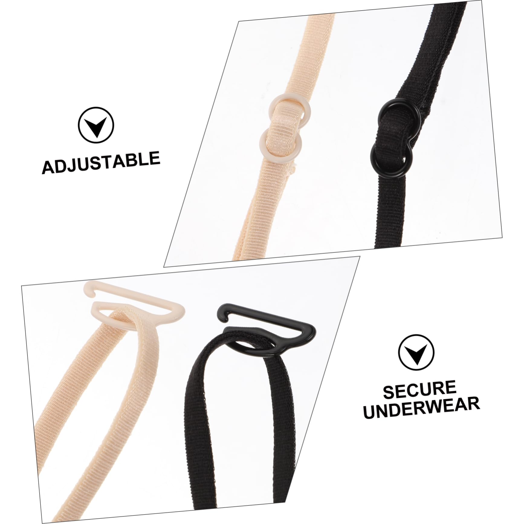 40piezas Tirantes Para Sujetadores Ajustables De Mujeres Extensores De Hombro Antideslizantes Aleatorios Para Ropa De Deporte y
