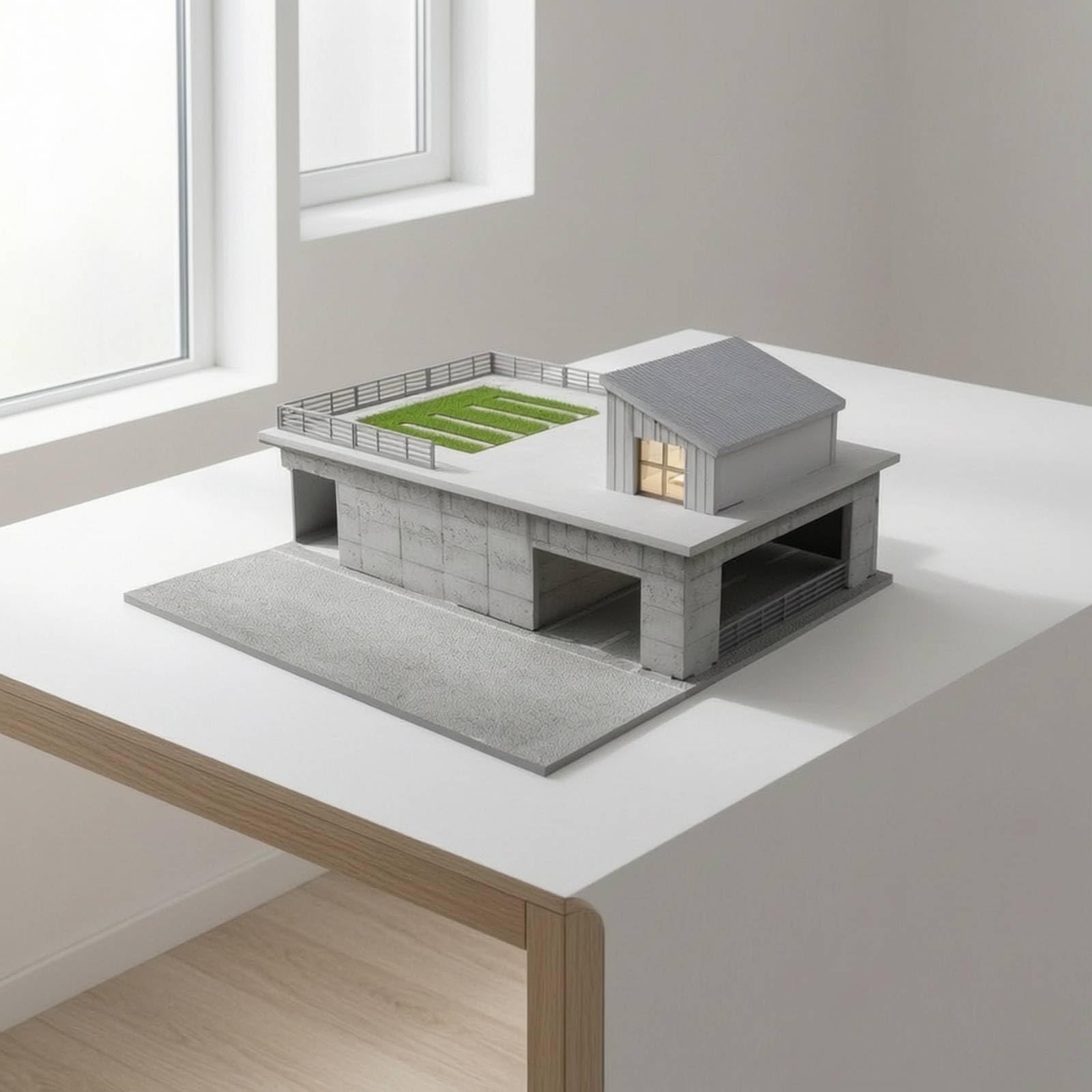 Modellino con Balcone Miniatura Edificio