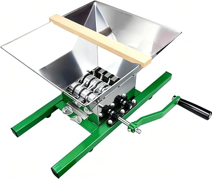 Grinder, Food Grinder, Hand Crank Grinder, Manual Small Grinder, Home Use, Commercial Use, 2.8 gal 7 L, Large Capacity, Fruits, Vegetables, Grinding Machine, Stainless Steel, Easy to Clean