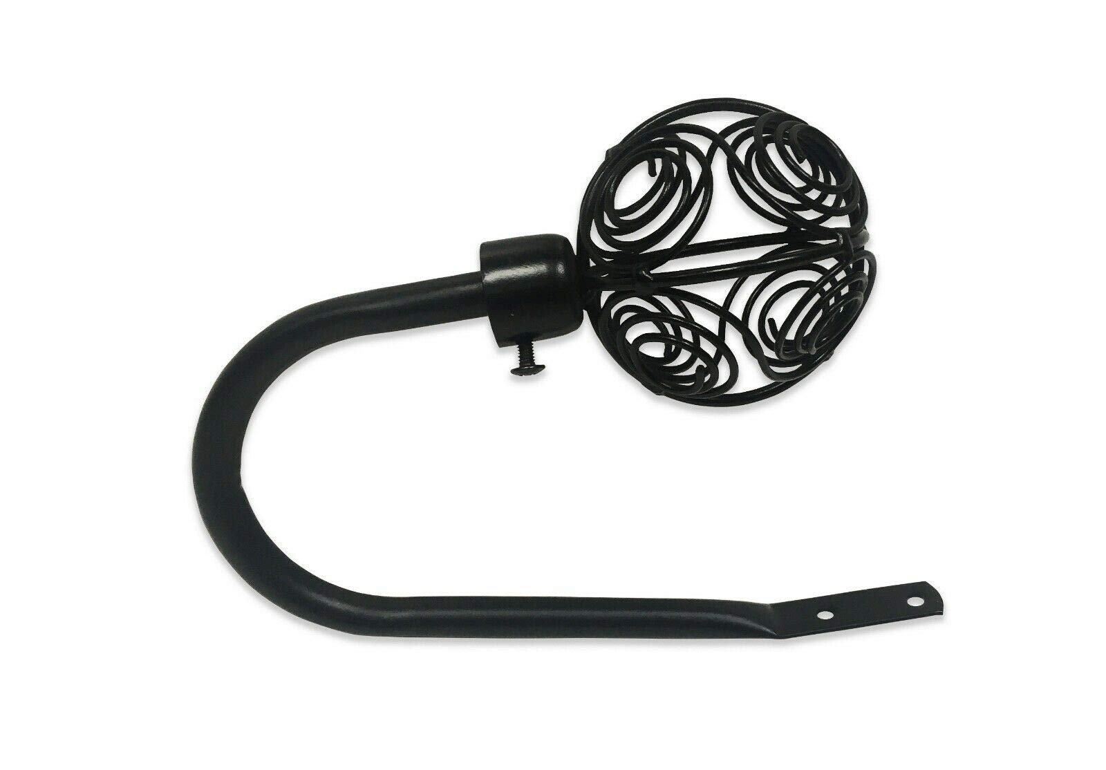 Kestral Cage Black Curtain Holdbacks Pair Tiebacks Different Sizes & Styles Premium Quality,