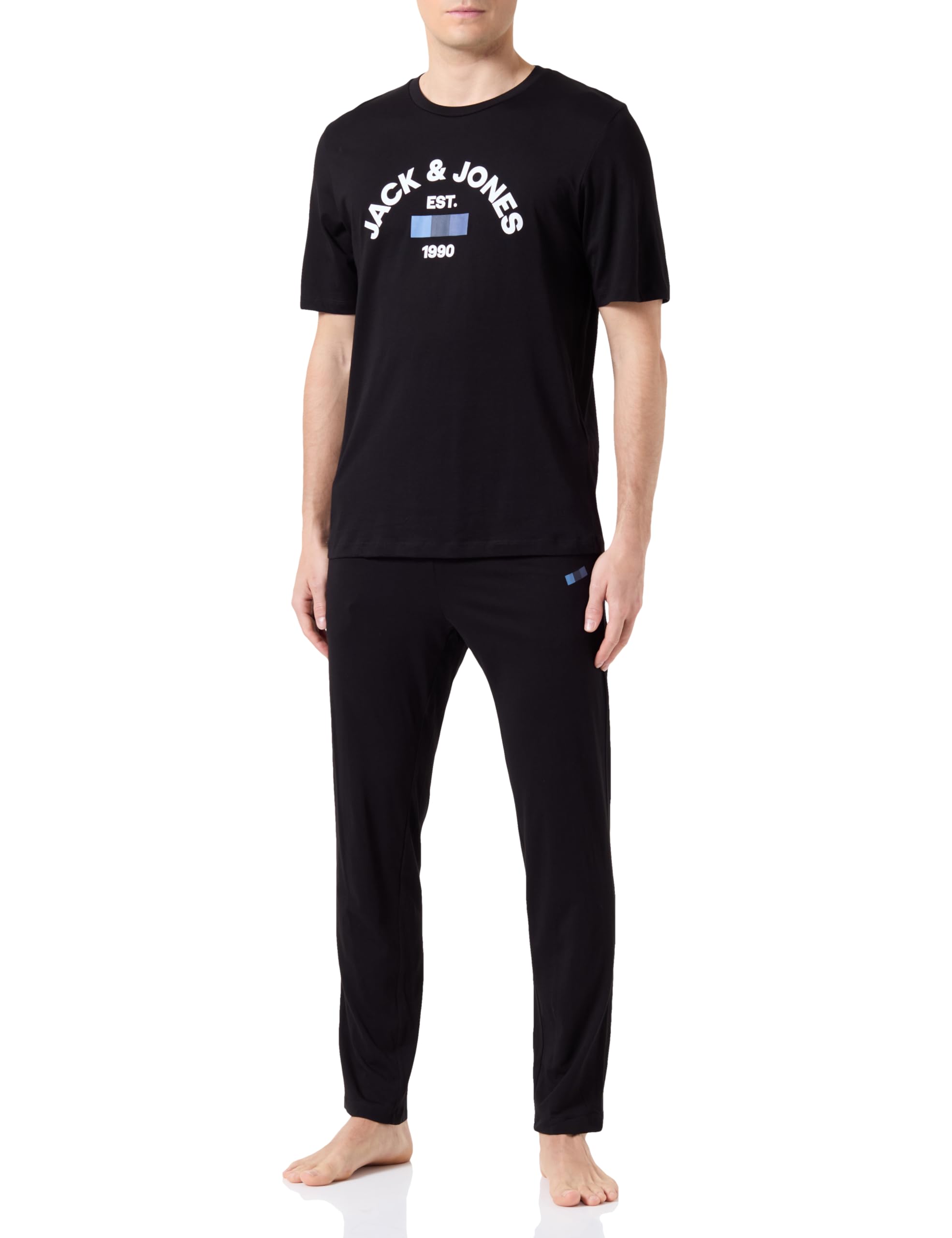 JACK & JONES Herren Jactheo Ss Tee And Pants Set Shirt & Hose Set