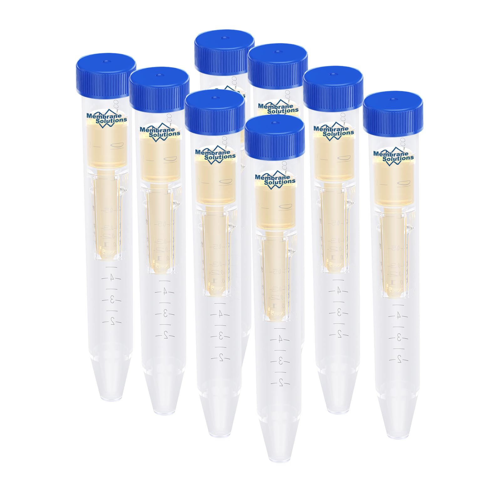 Membrane Solutions Ultra Centrifugal Filter 4ml, 8 Pack 10kDa Ultrafiltration Centrifuge Tube with PES Membrane, Polypropylene Container with Graduated, Non-Sterile