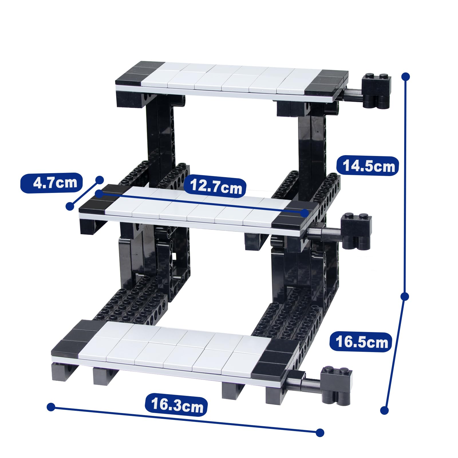 Display Ständer Kompatibel mit Speed Champion Cars (2 Pack), 3-Schicht Modellautoständer, für Autosammlung Display for Lego f1 Car 76917 76908 76918 76915 76914 76907 76901 76902 and More