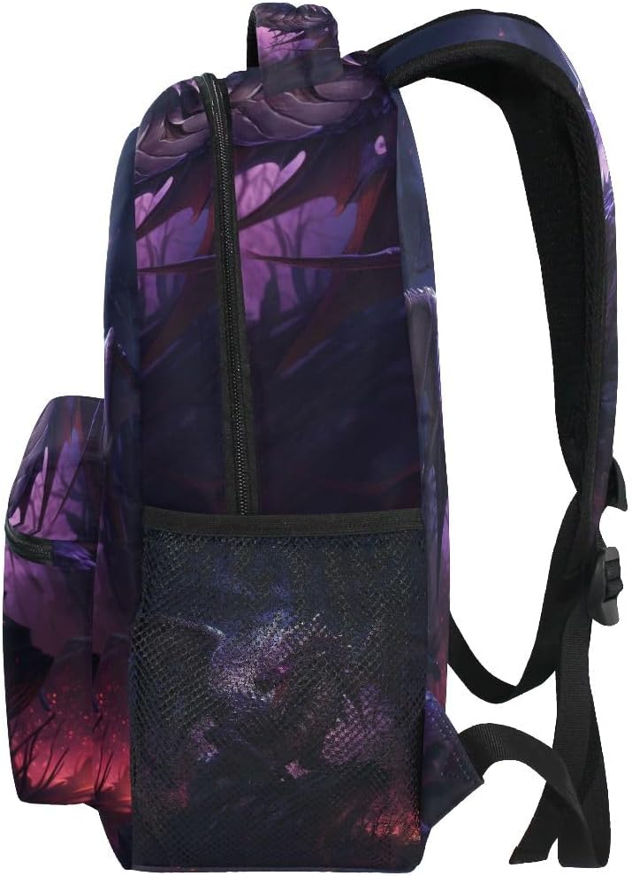 Dragon Pterosaur High School Bag Backpack Bookbags Book Bags for Boys Travel College Work Casual Daypack Teens - Image 2