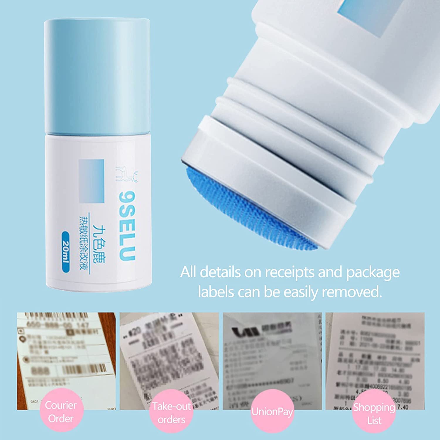 Effaceur Thermique en Papier - Liquide de Protection pour la Confidentialité et la Correction des Données (4)