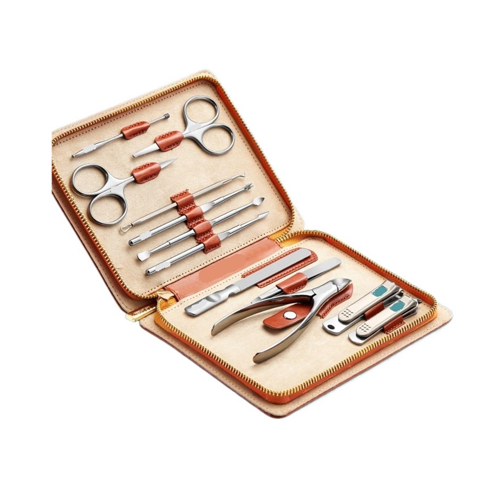 Set de manicura 12 en 1 Kit función completa Juegos pedicura acero inoxidable