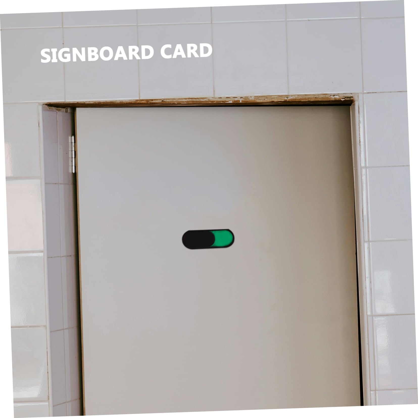 SEWACC 48piezas De Puerta Para Baño Letreros De Estado Ocupado y De Privacidad Para Diseño Negro Sin