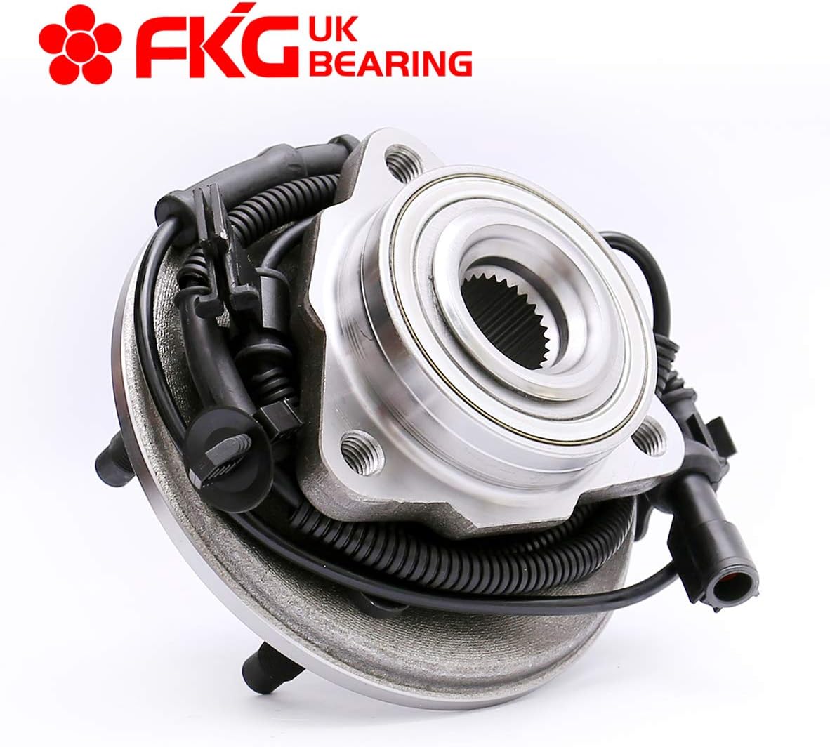 FKG 515078 Front Wheel Bearing Hub Assembly for 2006-2010 Ford Explorer, 2007-2010 Ford Explorer Sport Trac, 2006-2010 Mercury Mountaineer, Set of 2