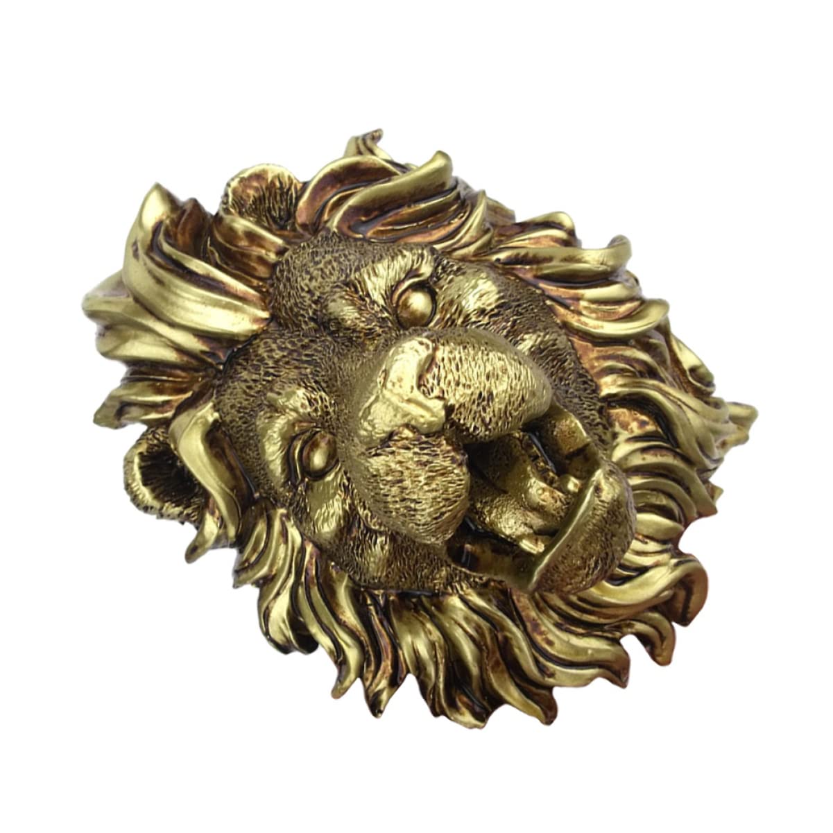 Housoutil Fuente De De Pared Caño De Fuente Rociador De Piscina De Pared Característica del Estanque De Decoración De Animales Cascadas Resina Natural Lavabo Jarra