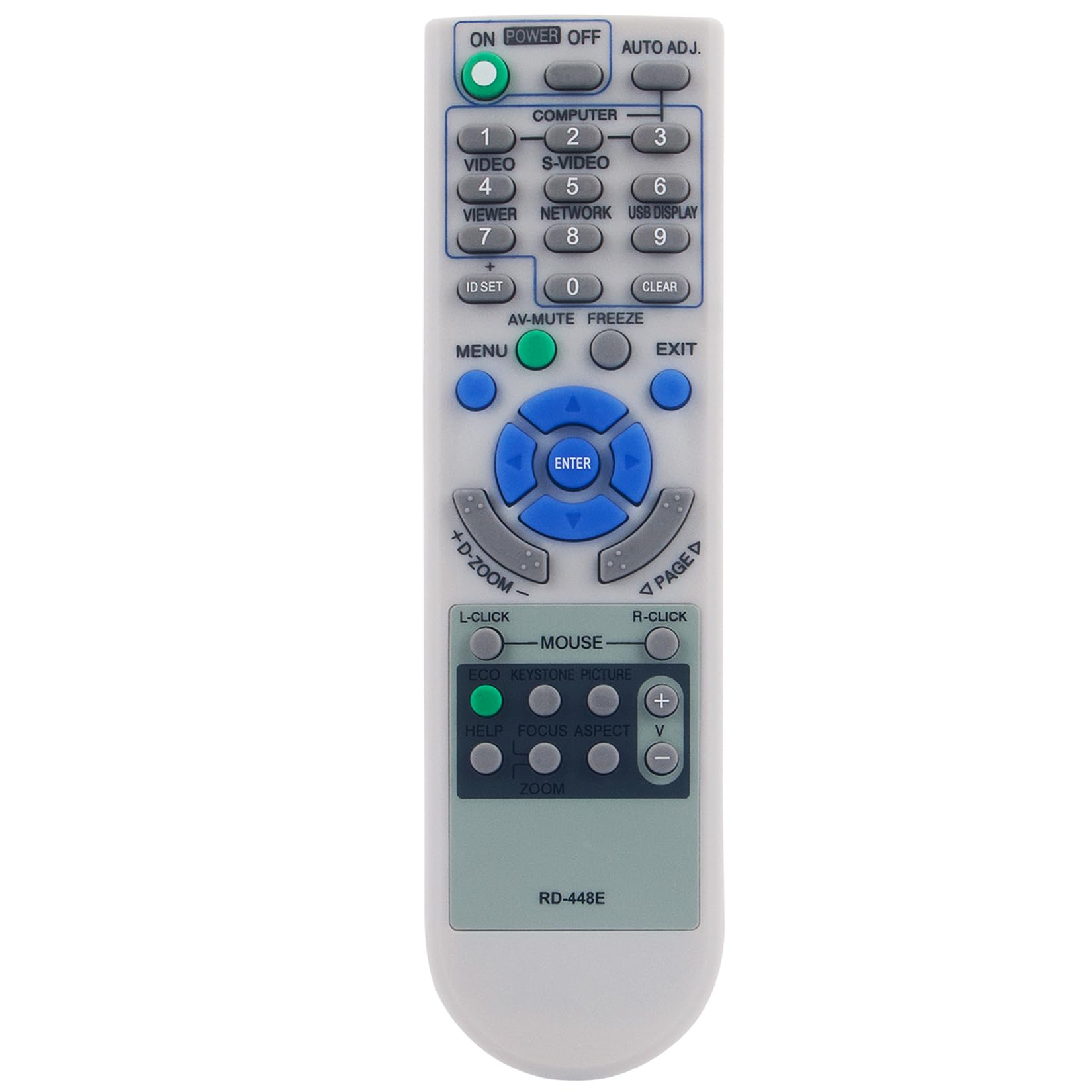 Télécommande RD-448E pour projecteurs NEC de série P et M haute performance