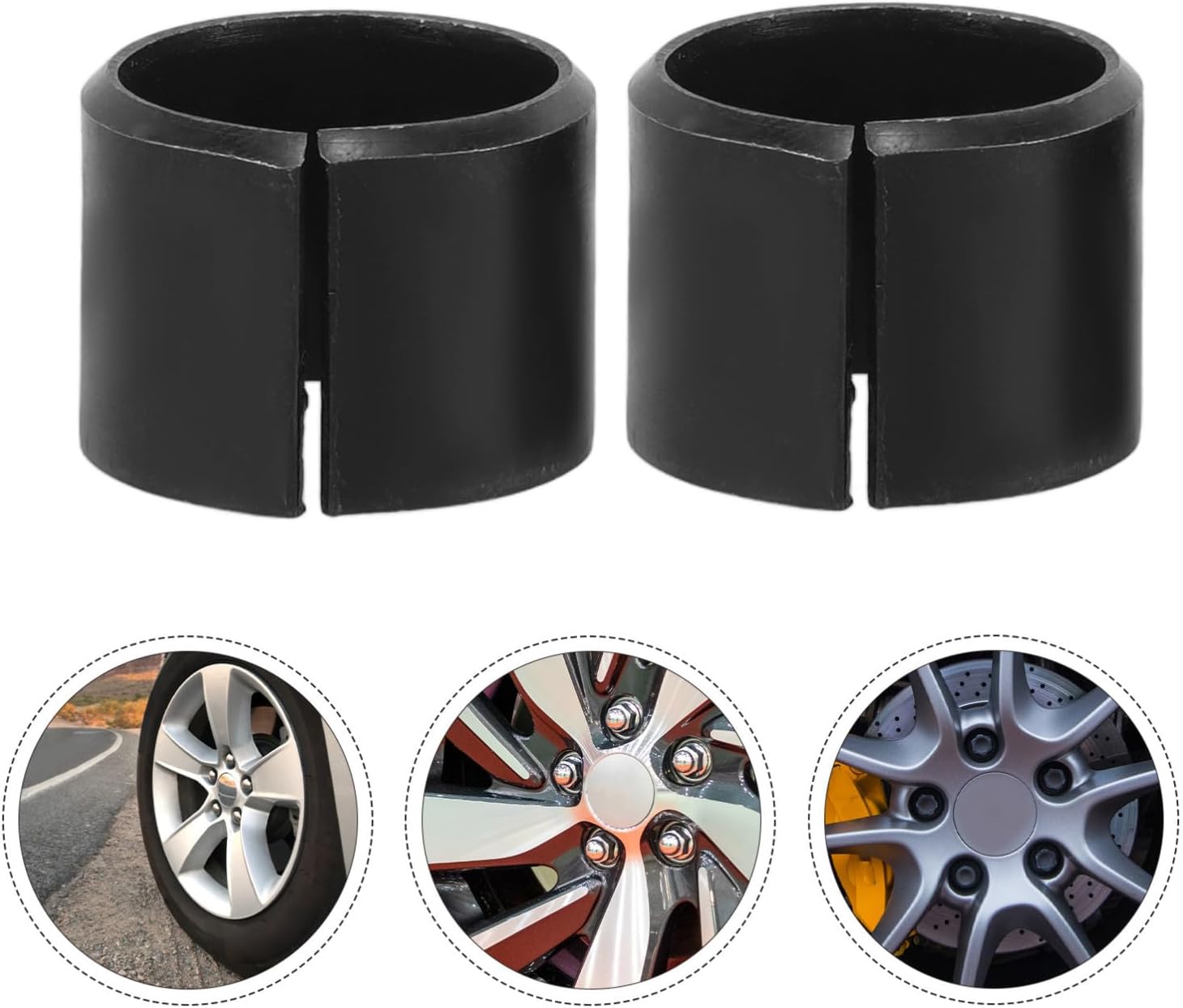 BESTOYARD Heavy Duty Wheel Hub Centric Rings and Lock Nuts Set 10pcs 26-22-20mm Aluminum Alloy for Truck and Bus Tire Bolt Balancing and Accurate Wheel Alignment