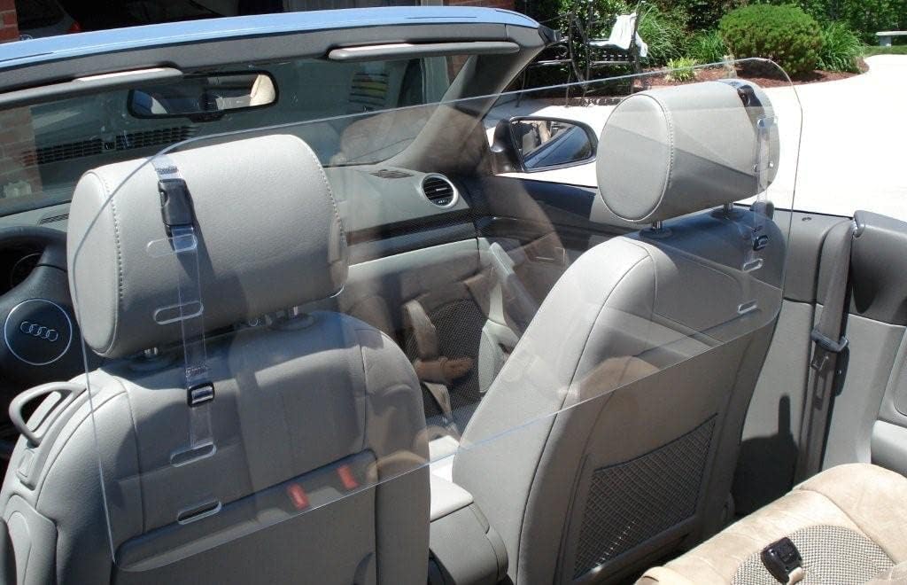#1 Ranked Wind Deflector Windscreen Windstop Windblocker, Regular Size, Compatible with Ford Mustang 1979-2004.