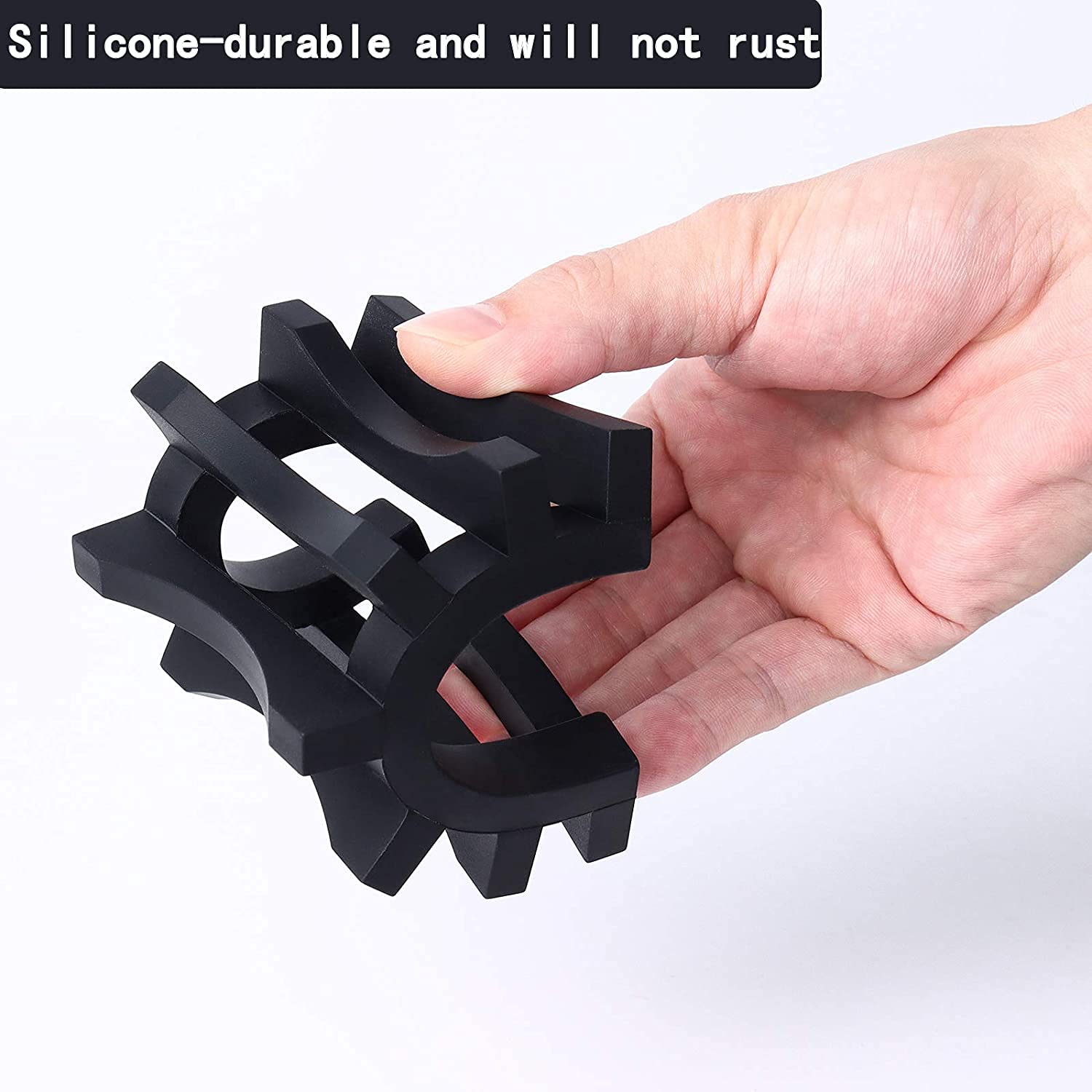 Set 2 Portasapone In Silicone - Contenitore Antiscivolo, Asciugatura Rapida, Per Doccia O Lavandino, Nero - Foto 8