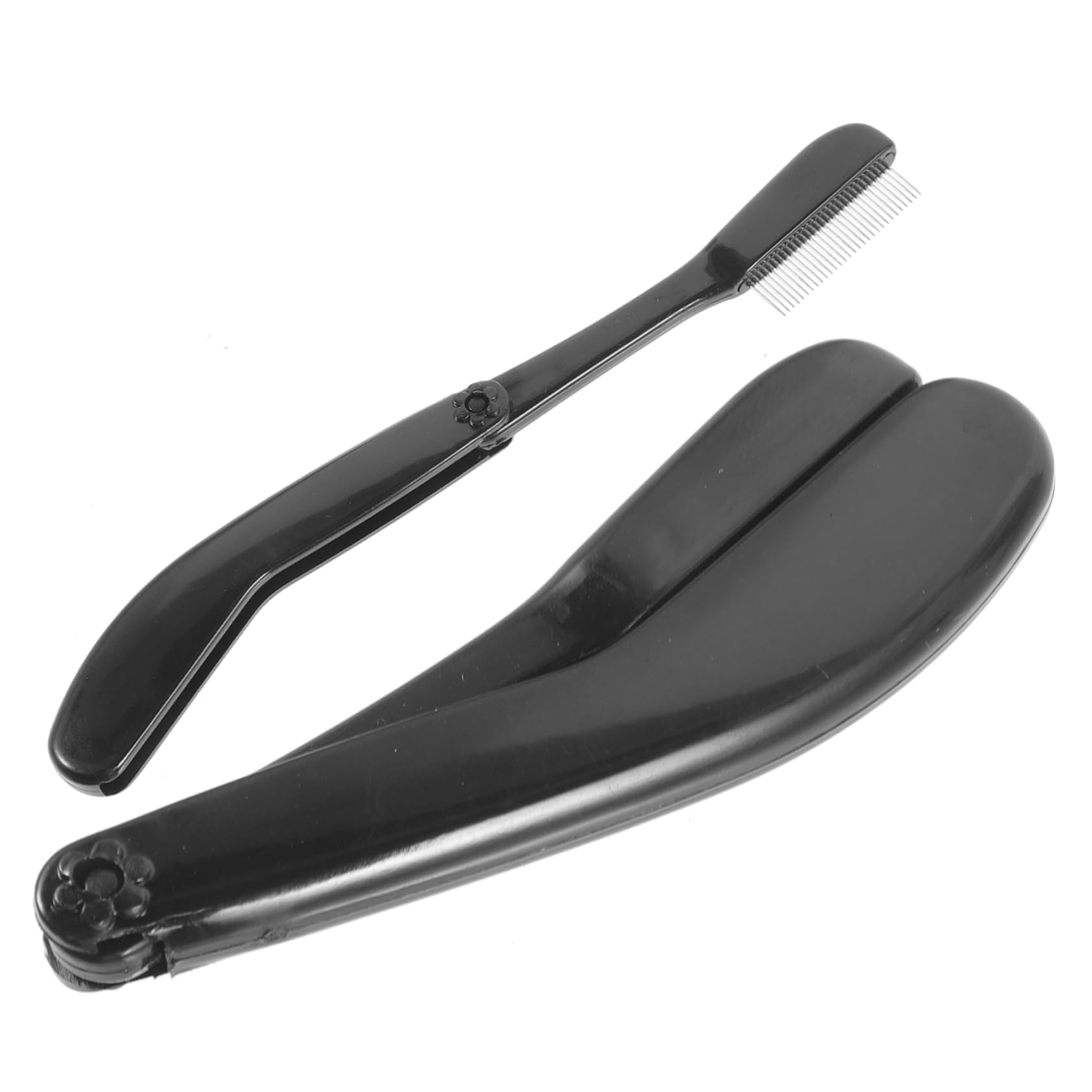 SOESFOUFU 2pcs Eyelash Eyebrow Comb Set Metal Eyelash Combs Lash Separator Tool Professional Makeup Tool for Lash Brow Styling