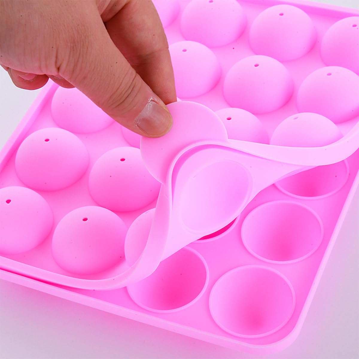 717PCSCake Pop-Formen-Set, Lutscher-Kuchenformen-Set mit Cake-Pop-Ständer, Cake-Pop-Sticks und Wrappers, Dekorationsstift, 4 Spritztüllen, Messbecher
