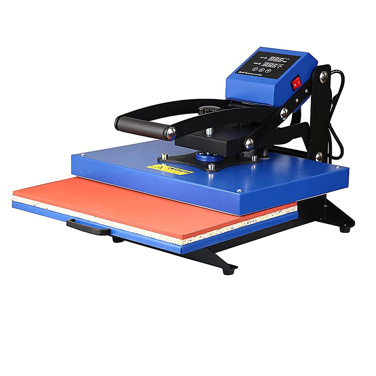 熱転写プレス機 青 40cm x 50cm ダブルプラットベット ヒートプレス機 40x50（＋レーザーポインター