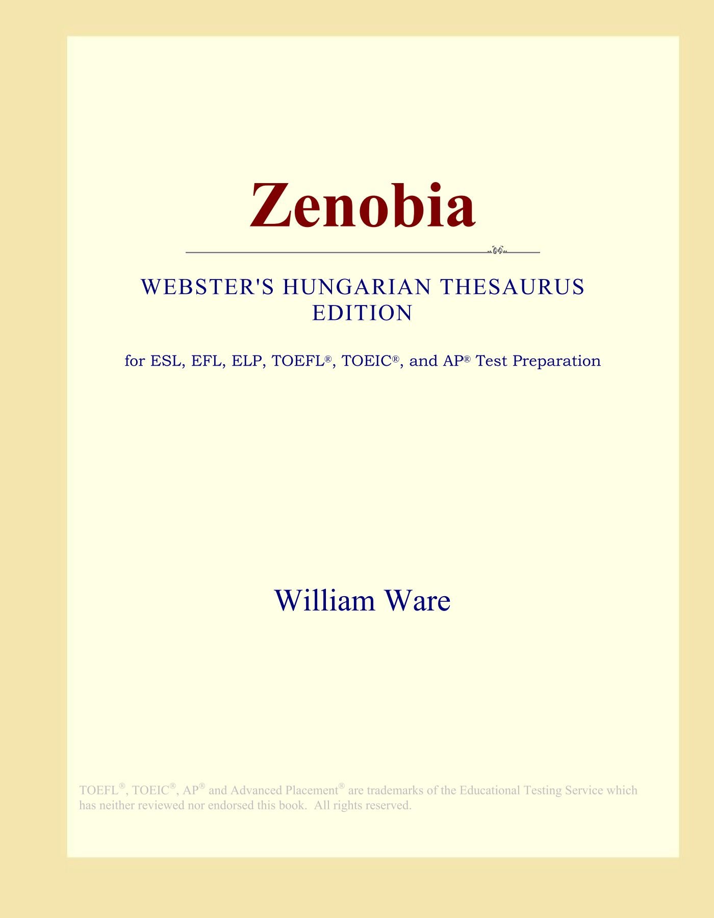 Zenobia (Webster's Hungarian Thesaurus Edition)