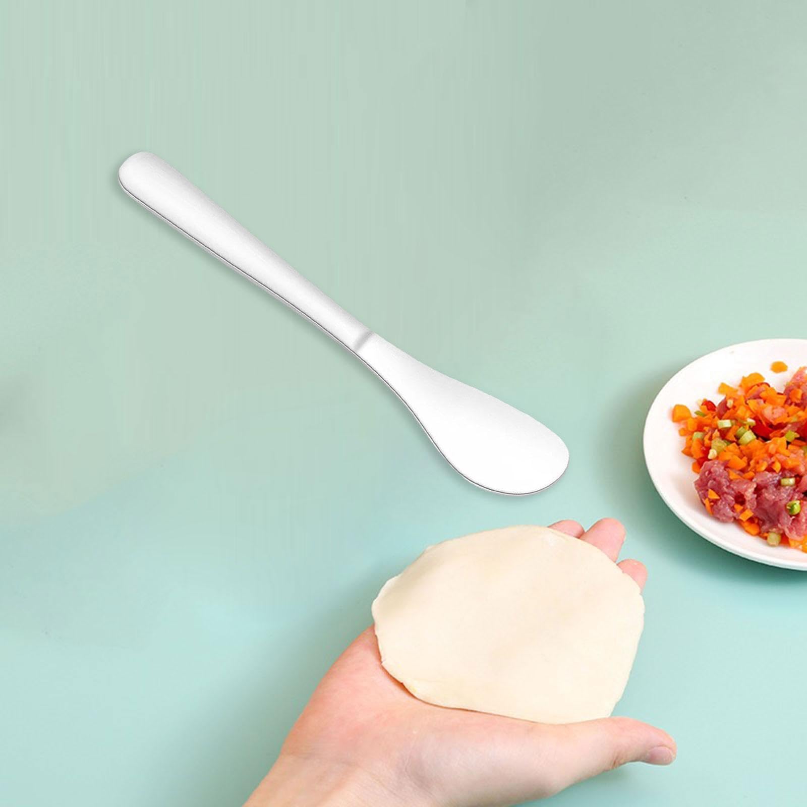 Generic Cheese Spreader Dumpling Stuffing Spoon Reusable Kitchen Gadget Dumpling Wonton Filling Spoon for Sandwich Cream Pastry Home