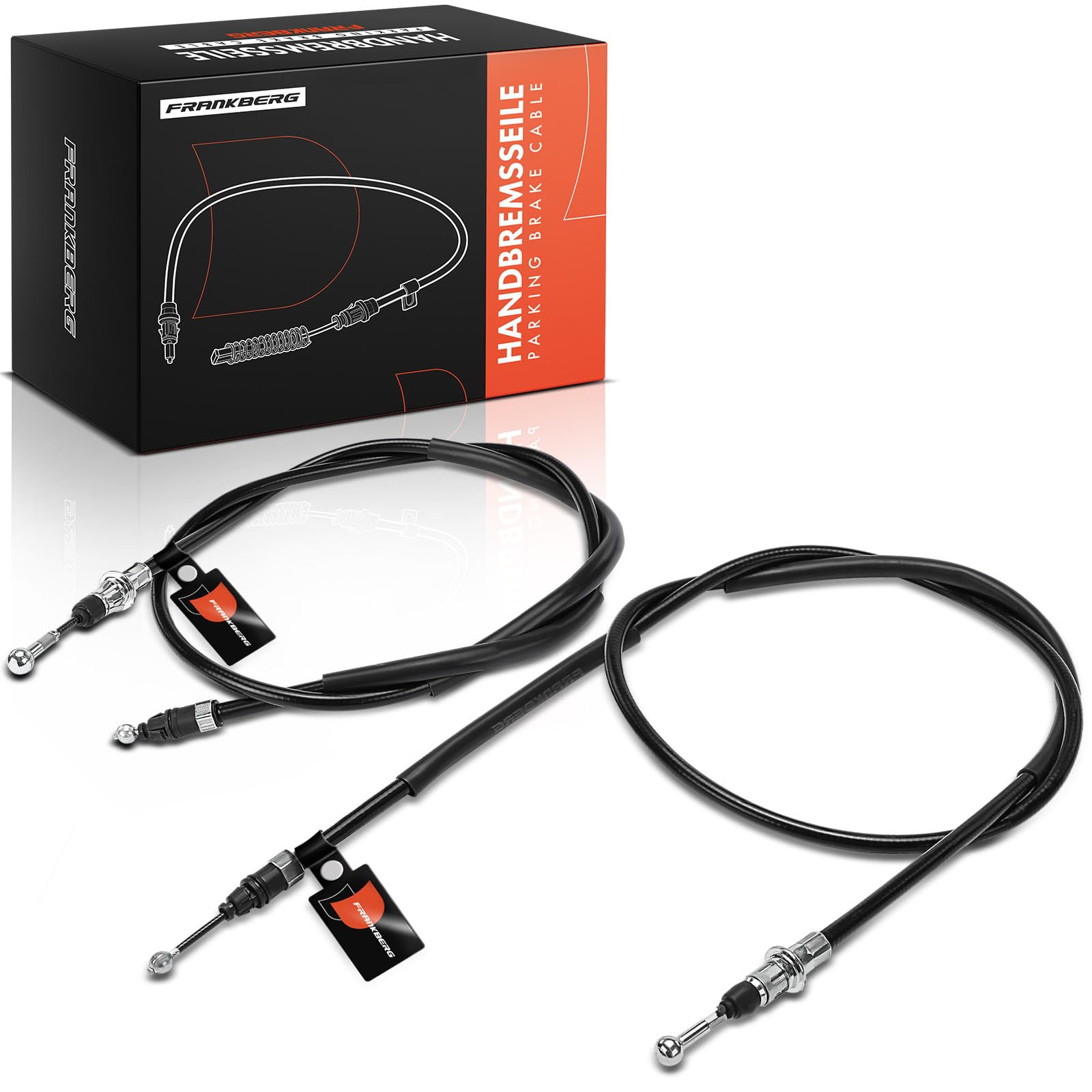 Frankberg 2x Cable del freno de mano Trasero izquierdo derecho Compatible con Vivaro Furgoneta X83 Trafic II Bus JL Vivaro A Plataforma/Chasis X83 Primastar Bus X83 Vivaro Combi X83 3653100QAD