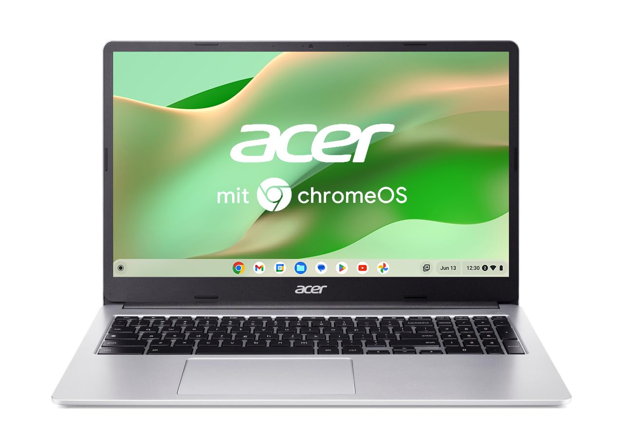 Acer Chromebook 315 (CB315-4H-C2UW) Laptop | 15,6" FHD Display | Intel Celeron N4500 | 4 GB RAM | 64 GB eMMC | Intel UHD Graphics | Google ChromeOS | Silber