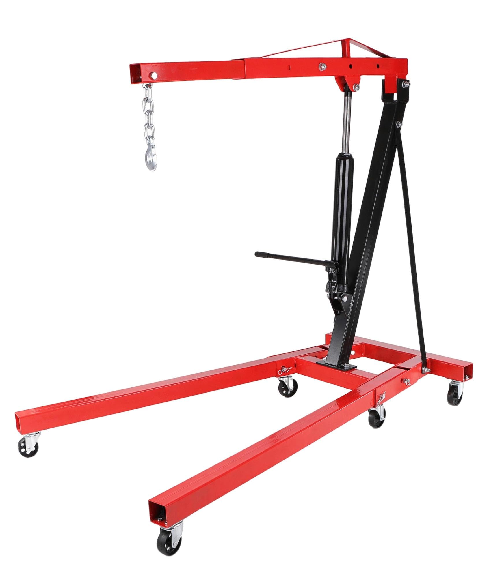 Mechanic Crane 2T | Hydraulischer Werkstattkran | 2 Tonnen Tragkraft | Faltbar, mobil, 2300 mm Hubhöhe