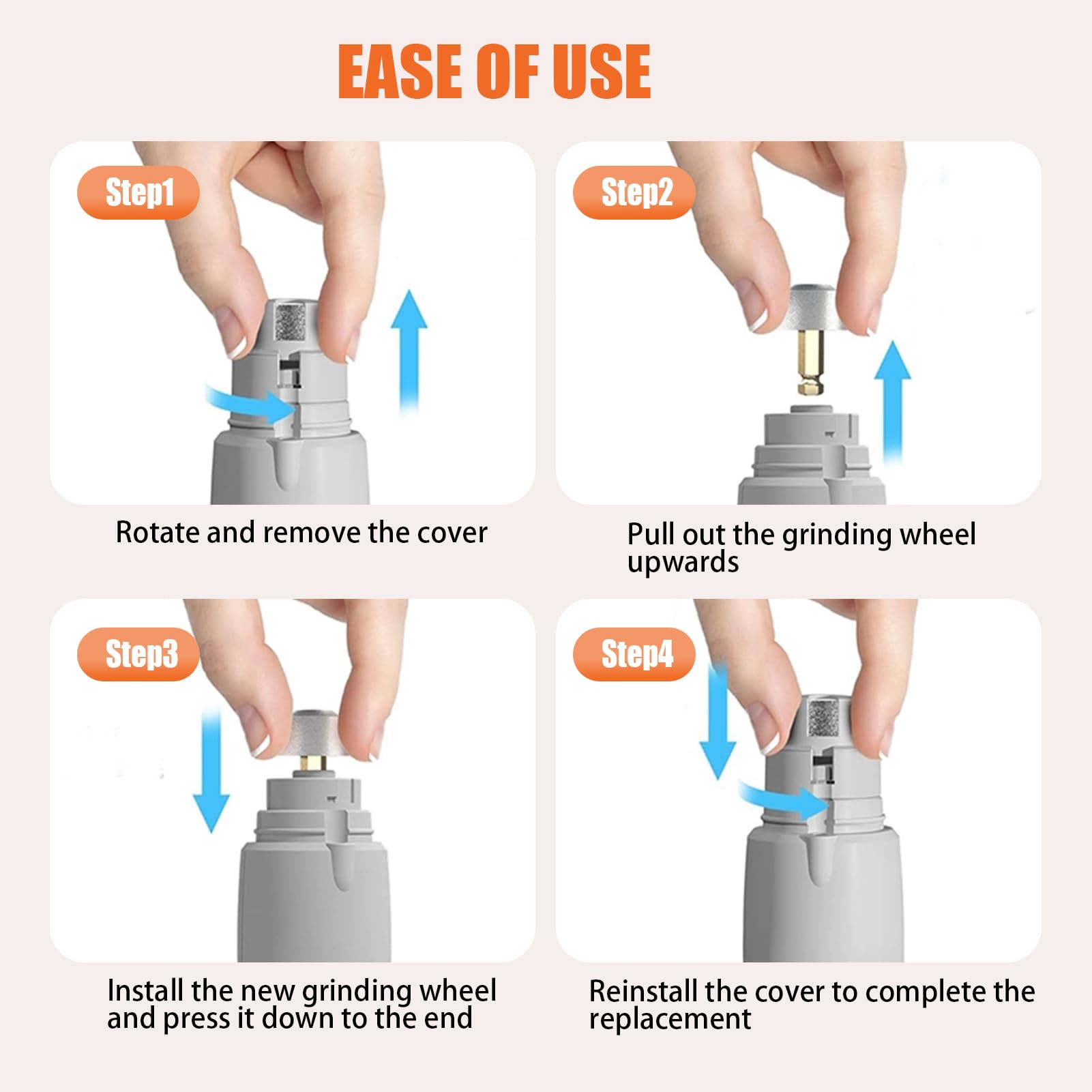 Dog Nail Grinder Replacement Heads - Image 4