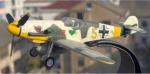 Miniatura 2 de Modelo de avión de combate alemán BF 109F-4 a escala 1/72 Modelo de aleación Modelo de avión fundido a presión para colección