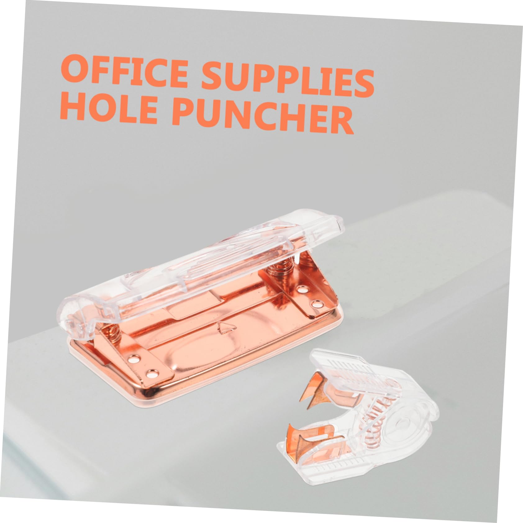 jojofuny 5 Set Hole Punch Nail Picker ufficio cucitrice fare leva buchi Cartoleria Punker tirapunti per ufficio Perforatore da 2 pollici perforatori buca Lega di alluminio