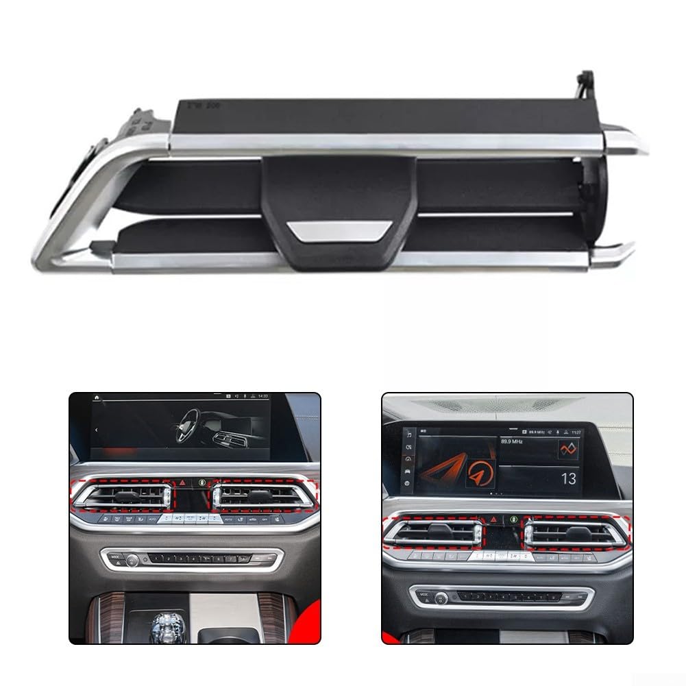 X5 G05 / X6 G06 / for X7 G07 Front Middle Left Air Conditioning Vent Grille Blade Repair Kit, Black, for AC Outlet