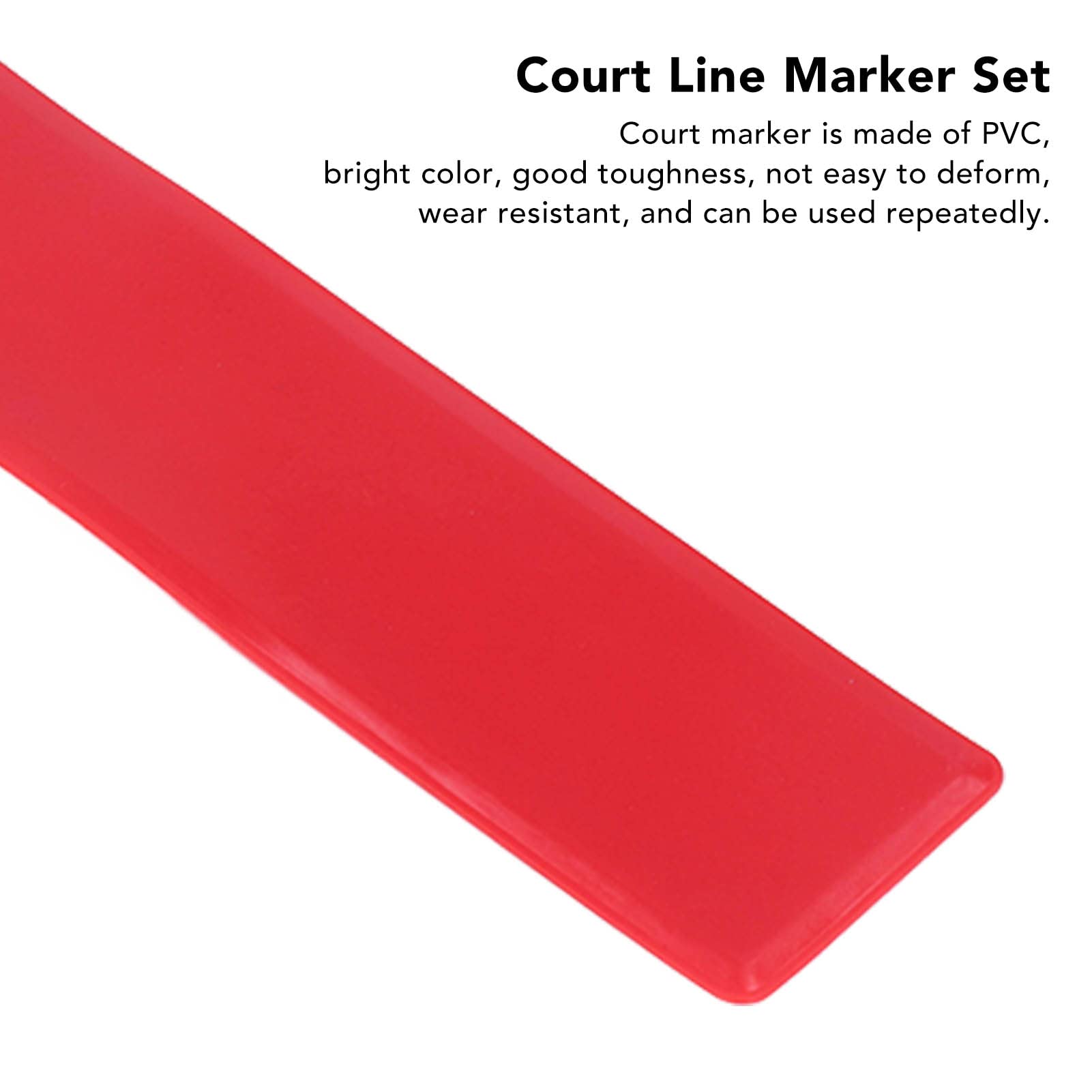 Socobeta Kit di Marcatori per Linee di Campo, Marcatori per Punti da Tennis Linea di Marcatura Multiuso per Campi da Pallacanestro da Calcio da Tennis Pickleball
