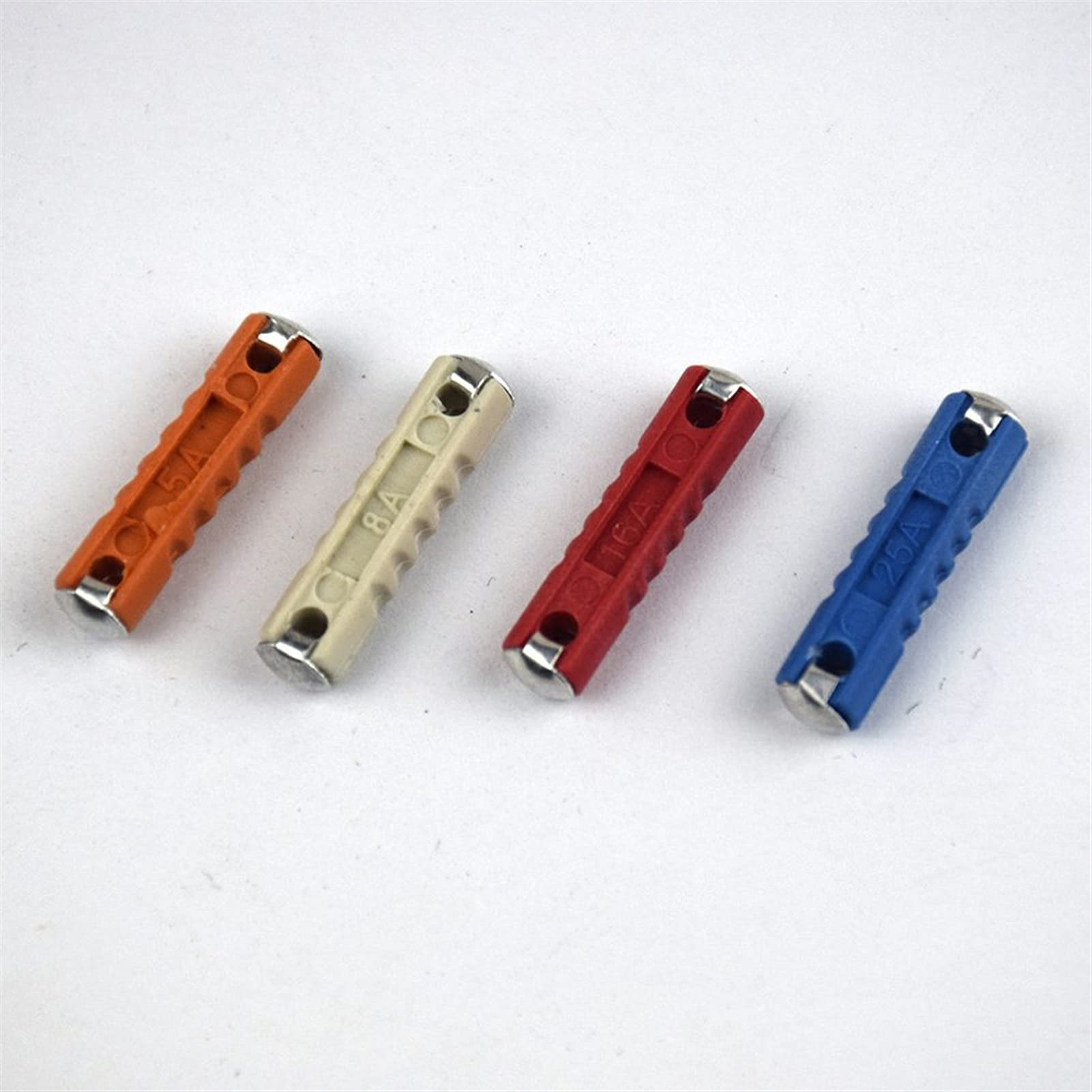Cablaggio di protezione 50 Pz/Kit 5A 8A 16A 25A Kit di fusibili for auto d'epoca Fusibile for auto in ceramica Fusibile fusibile europeo automobilistico