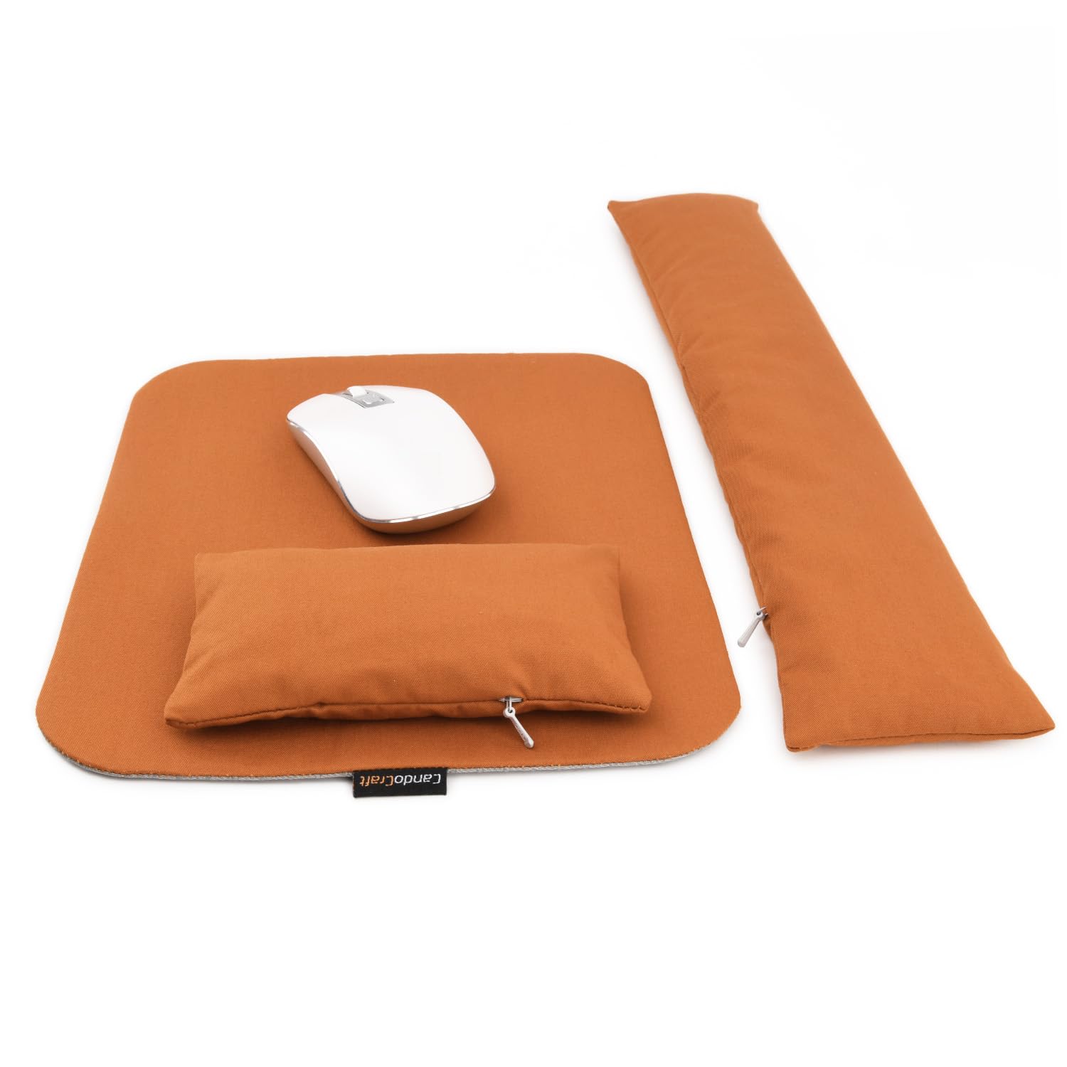WEIFEI-Ergonomic Mouse Wrist Rest Bean Bag, Carpal Tunnel Mouse Support Pad Filled Ergo Beads For Computer Laptop Pc Gaming Ivory White - View #12