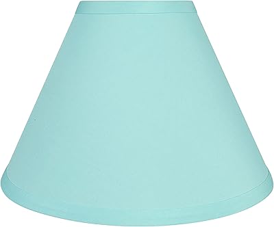 Aspen Creative 58754 Transitional Hardback Empire Shape Construction Light Blue, 10