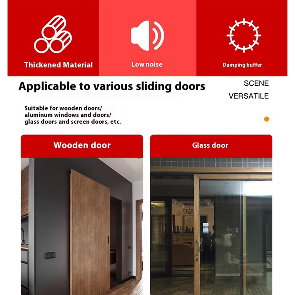 Ferme-porte automatique domestique en alliage d'aluminium durable pour portes en verre Fermeture automatique Porte Patio Porte coulissante
