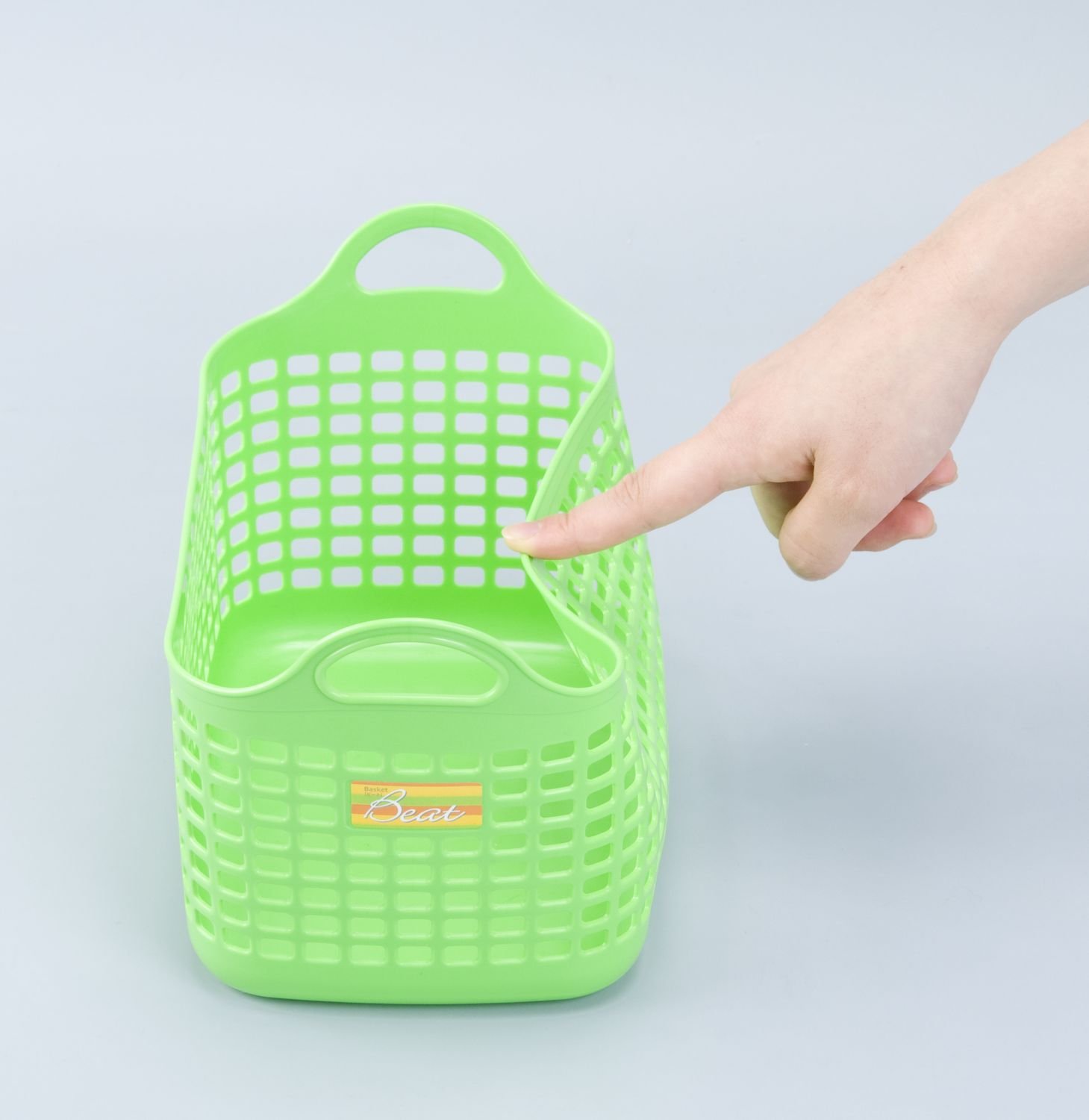 Amazon.co.jp: サンコーPC カラフル野菜室バスケット ワイド 3個組