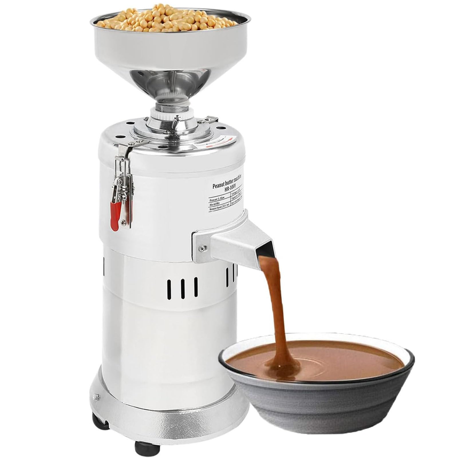 ylpddmm 1100W Commercial Peanut Butter Grinder Machine 15kg/h