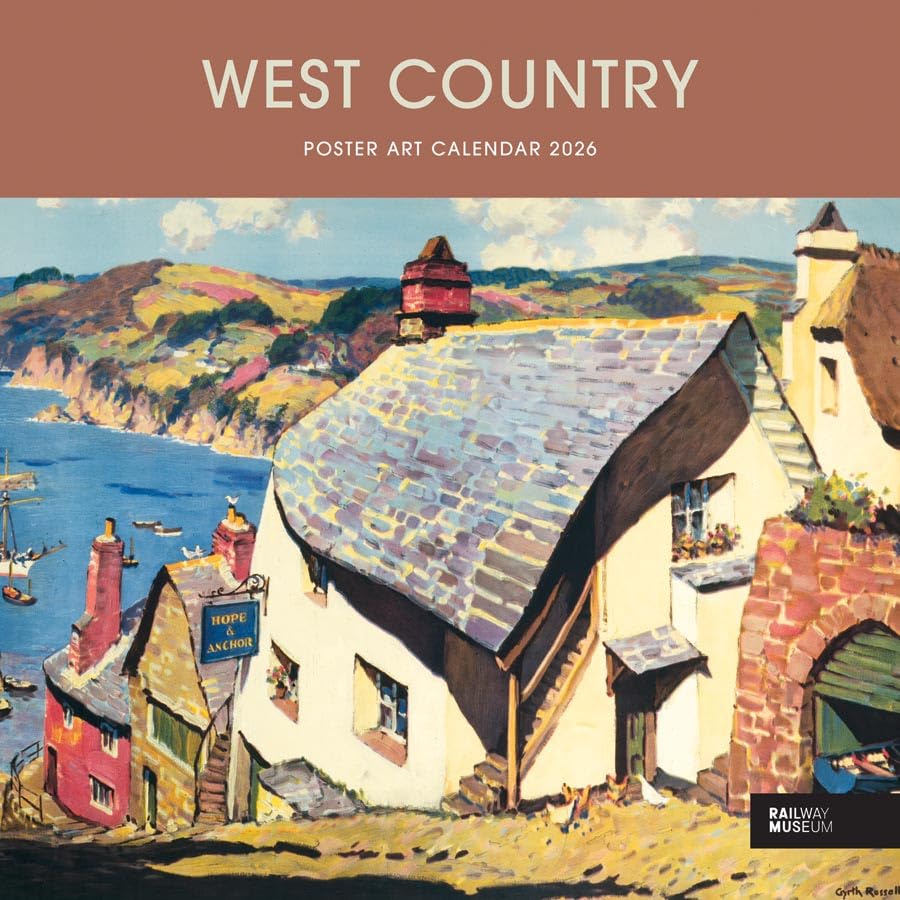 Carousel Worldwide, West Country Poster Art 2026 Wire-o Calendario de pared