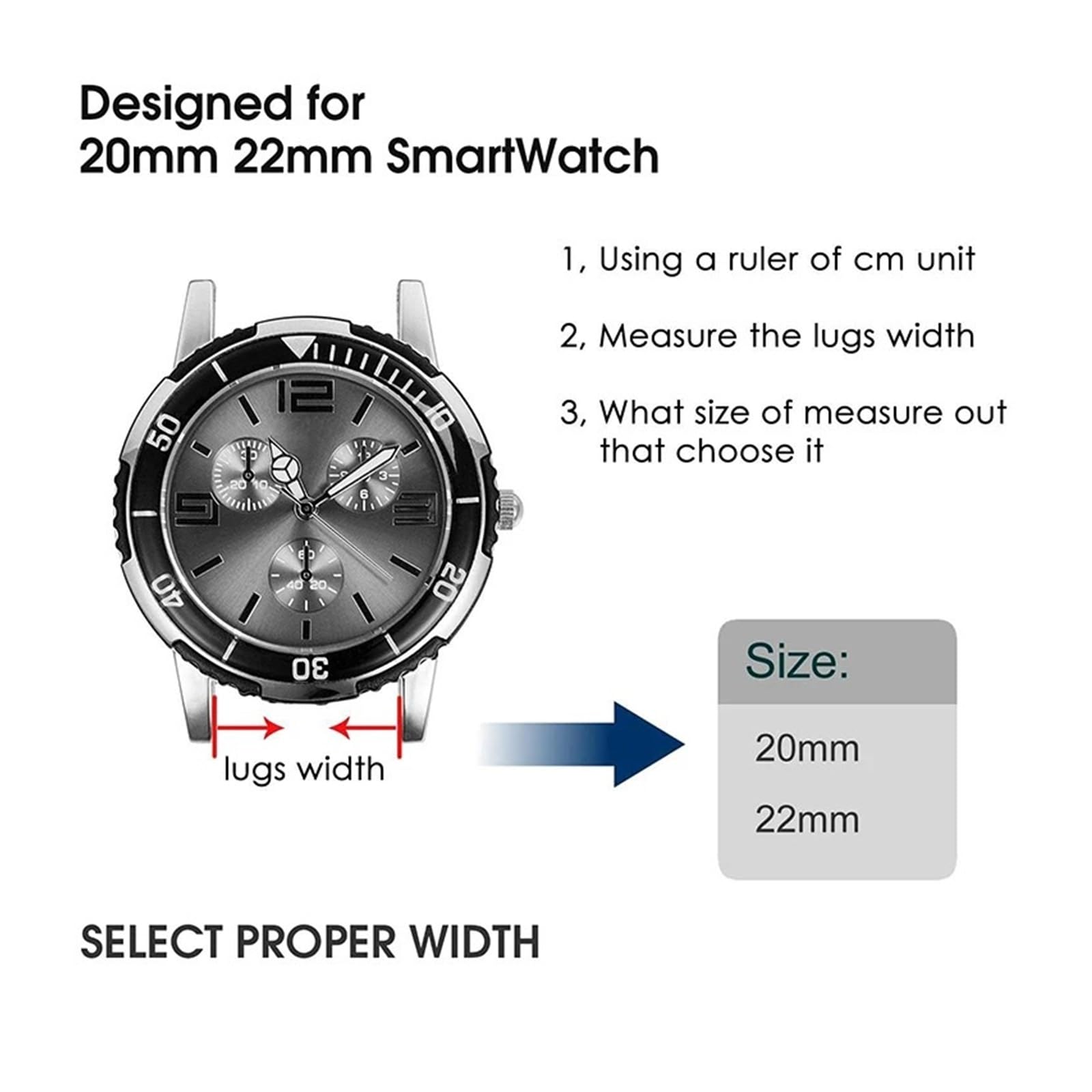 Bracelet de montre à boucle milanaise 20 mm 22 mm en acier inoxydable magnétique pour Amazfit Bip 6 5 GTS 3 2 GTR 3 Pro 42 47 mm Stratos 3 (noir, bracelet de montre de 20 mm)