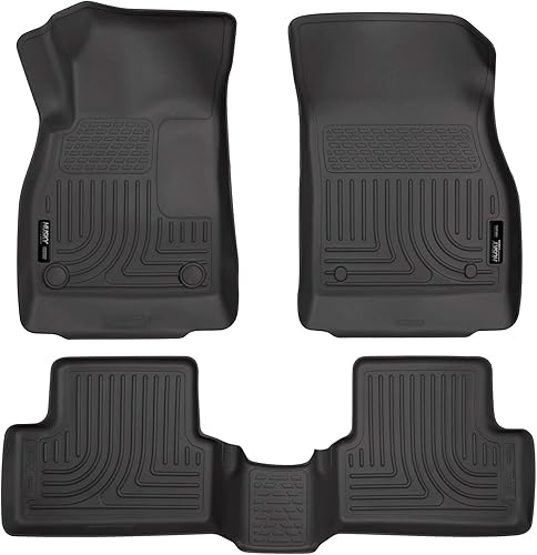 Husky Liners Weatherbeater Series - Revestimientos de suelo delantero y segundo asiento, color negro, 98161, compatible con Chevrolet Cruze