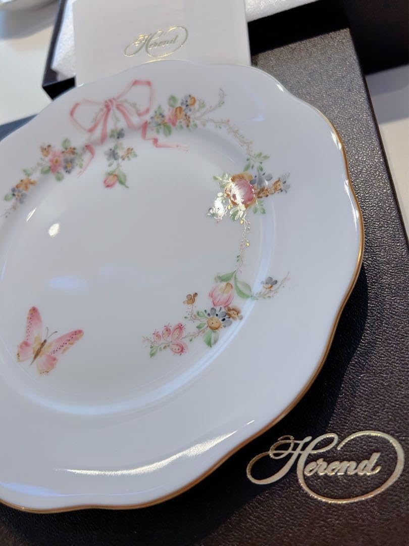 ヘレンド エデン ローズドラジェ プレート19cm デザート皿