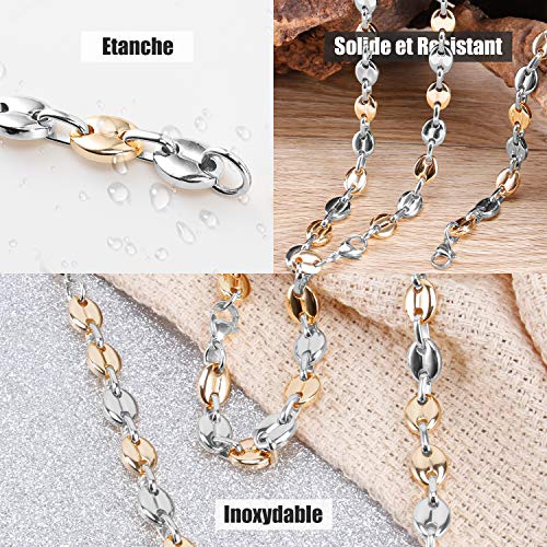 Aurstore® catena per uomo acciaio inossidabile