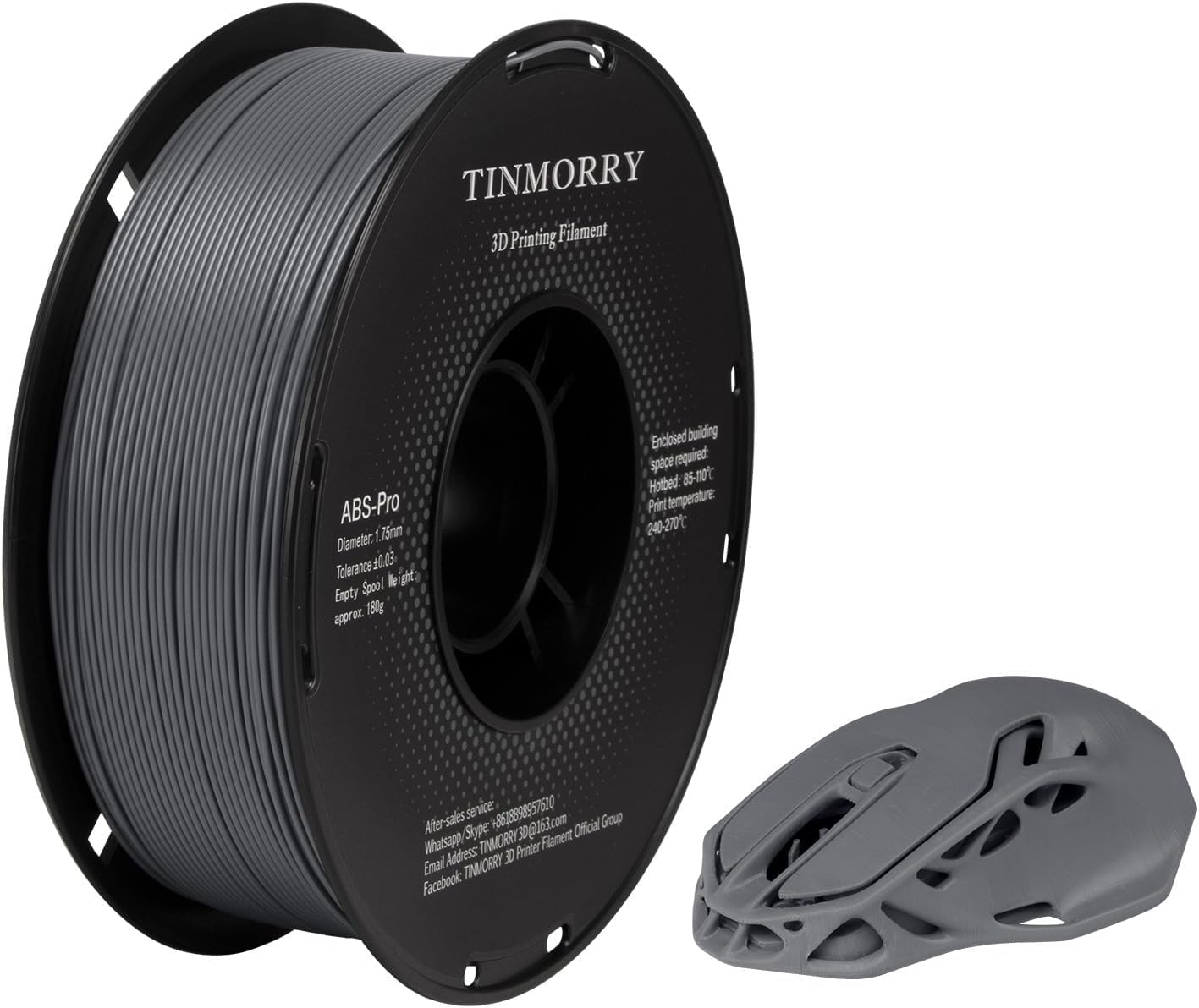 ABS Filament Cool Grey