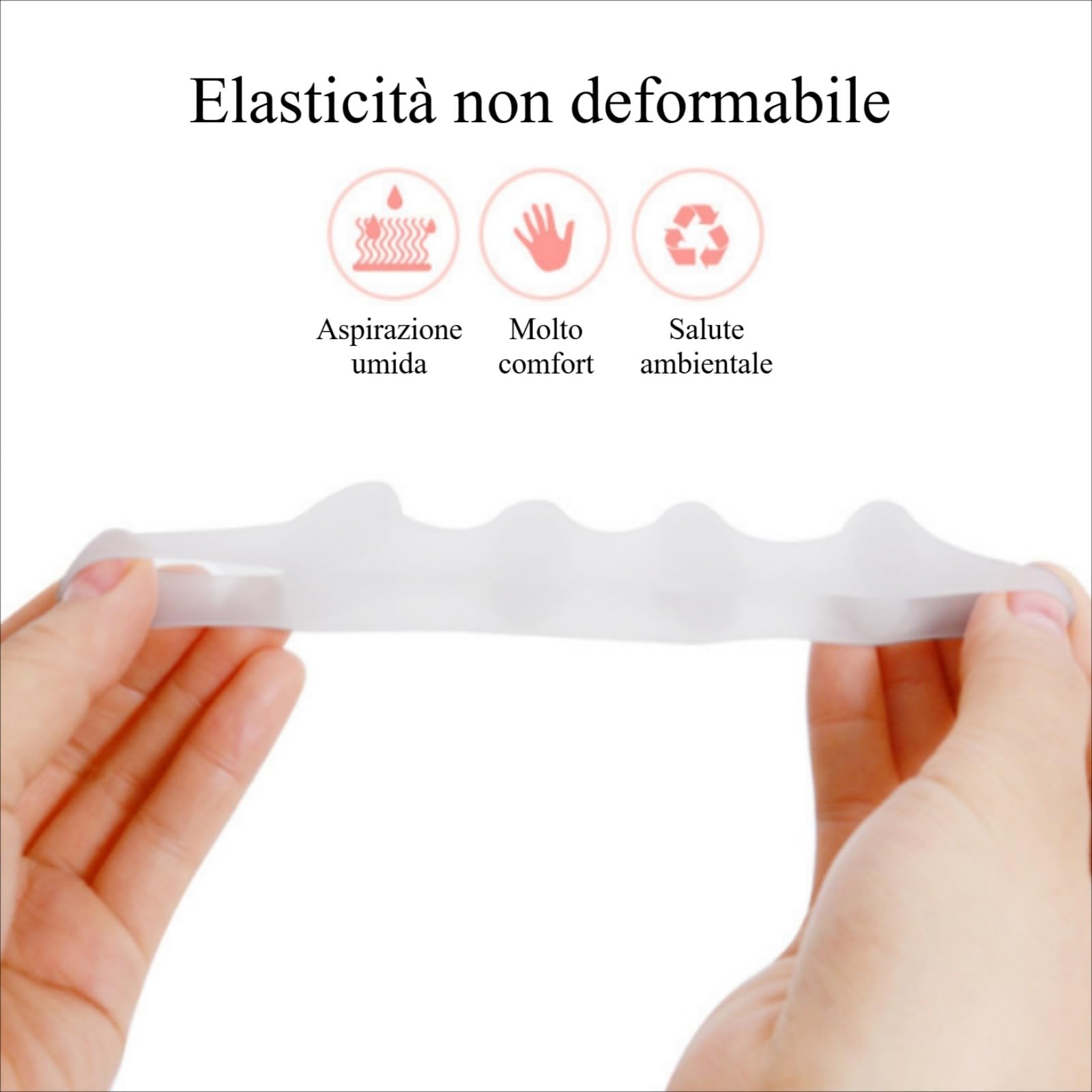 Distanfix Alluce Valgo, Morbido supporto in silicone per uomo e donna, comfort indicato per l'alluce valgo (Beige)