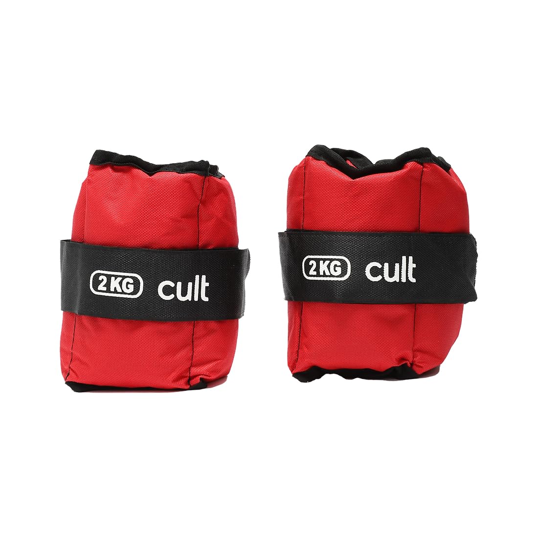 Cult Heavy Duty 4 kg Ankle Weights 2 kg Each with Reinforced Stitching for Strength Training, Running, Yoga, Pilates, Leg & Core Workouts