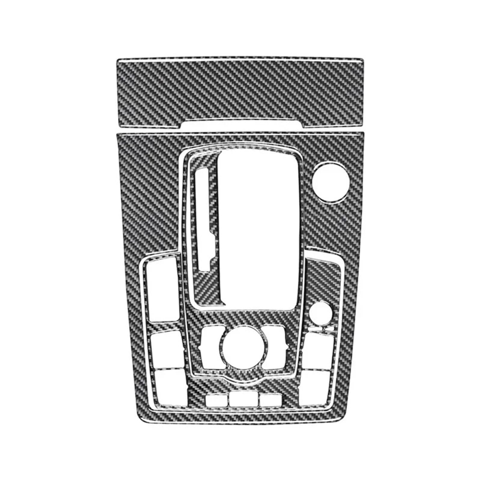 Interieur Zubehör Für Q7 2007-2015 Carbon Fiber Getriebe Shift Panel Abdeckung Trim Innen Konsole Dekoration Aufkleber Mittelkonsole Panel(A set,For Left-hand drive)