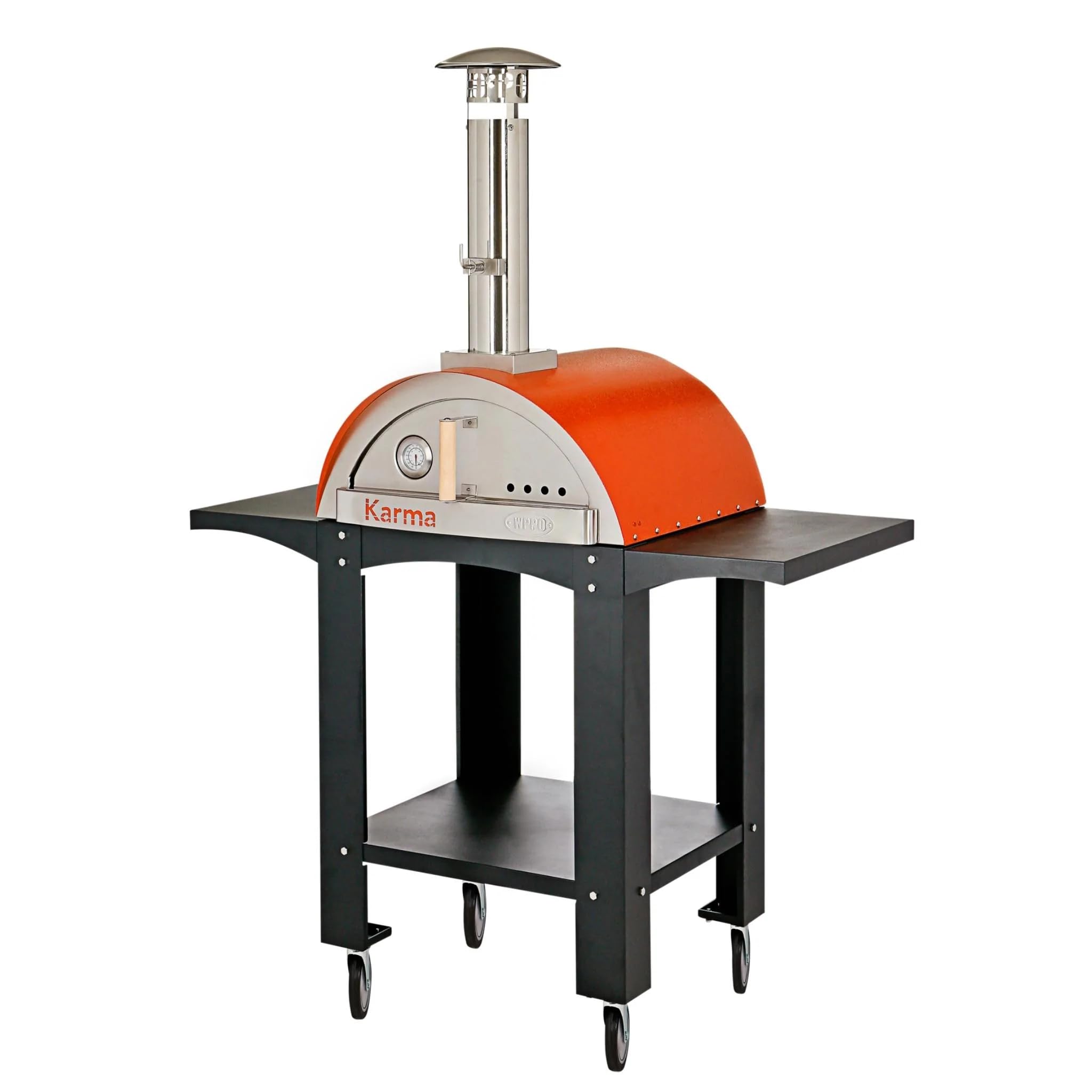 Karma 25 Colored Wood-Fired Oven With Stand/Cart Black : Patio, Lawn u0026  Garden - Amazon.com