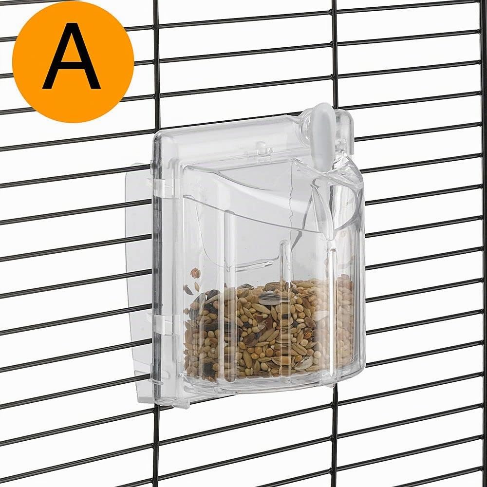 Ferplast Gabbia per Uccelli BALI Gabbia per Canarini, Bengalini, Cocorite, Inseparabili, in Metallo, Accessori inclusi Posatoi Mangiatoie Girevoli, 43 x 43 x h 68,5 cm.