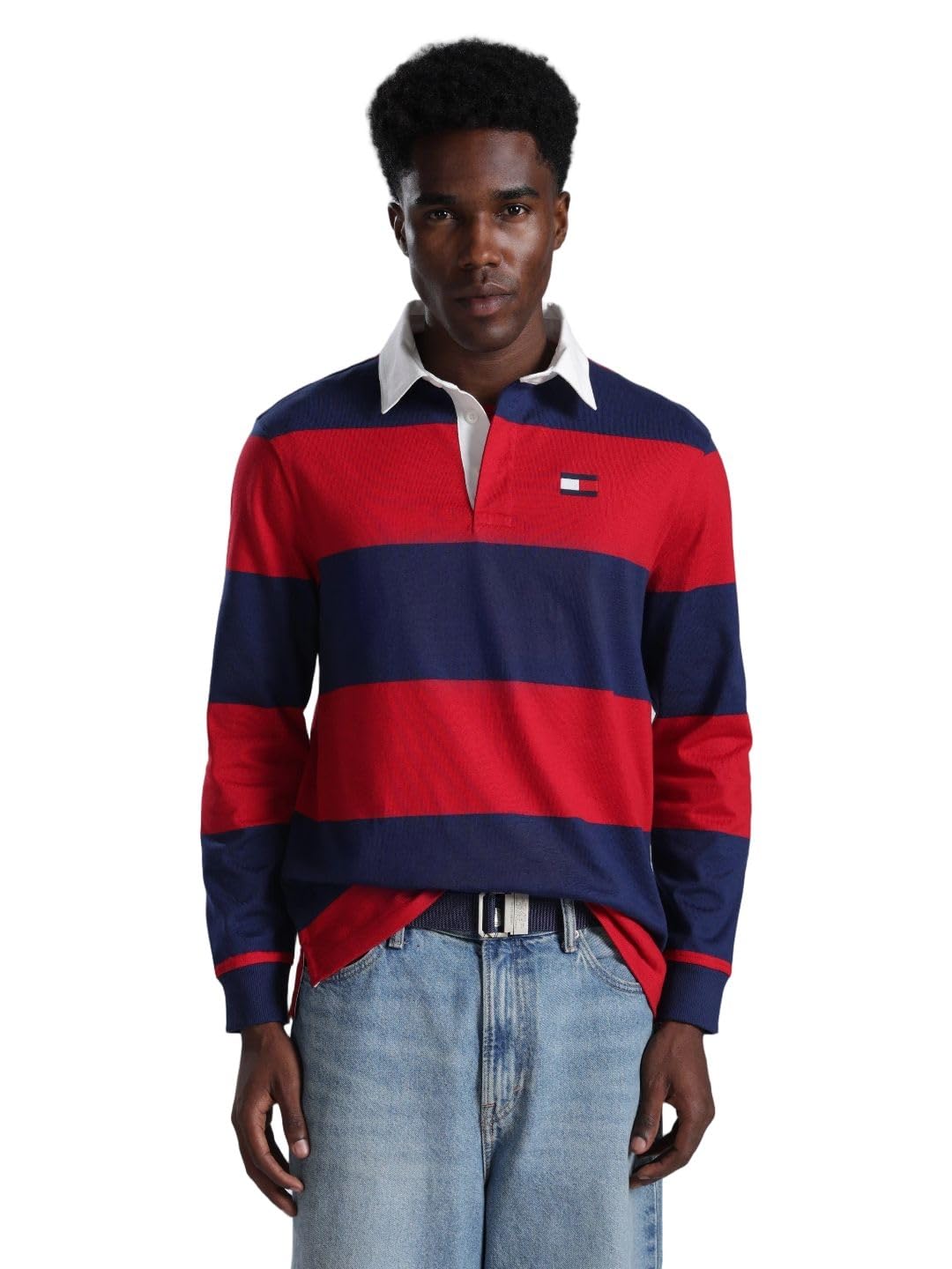 tommy hilfiger Striped Regular fit Cotton Polo t-Shirt-picture-29