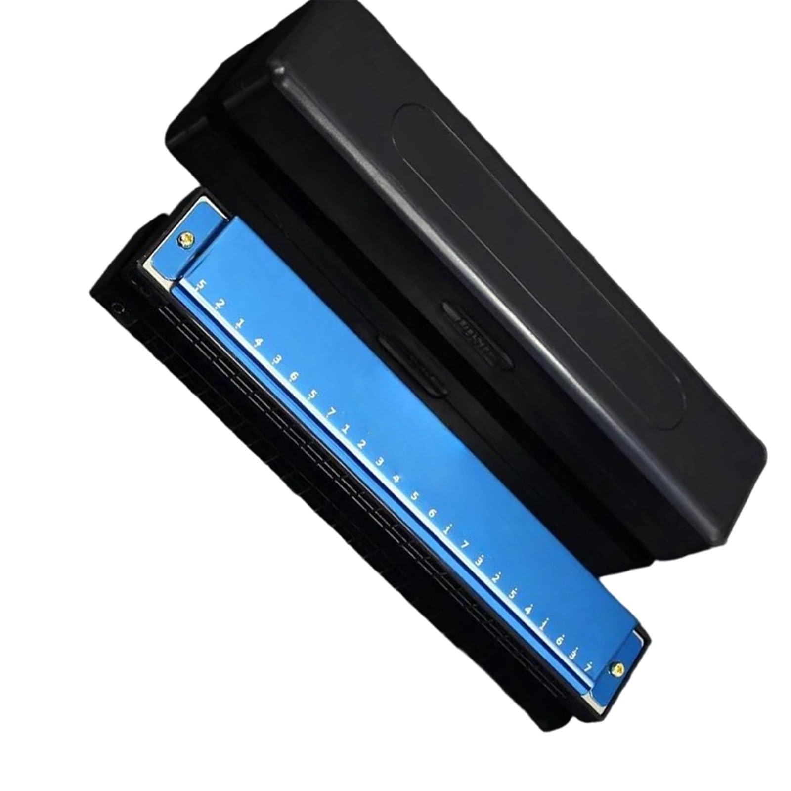 Armonica Blues Chiave C Dell'armonica A 24 Fori | Armonica Principianti Adulti Strumenti di introduzione alla chiave polifonica C a 24 buche(Blue)